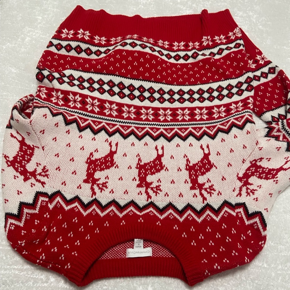 Macy Christmas sweater.